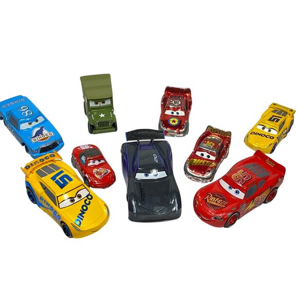 Disney Pixar Other - Disney Pixar Cars Lot of 9 Diecast Metal Mixed Character Car Toys Mini Large